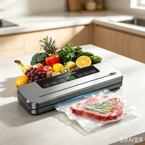 30cm 멀티백 실링 LED 디스플레이 습식/건식 모드 외부 호스 120W 주방 식사 준비용 식품 진공 실러