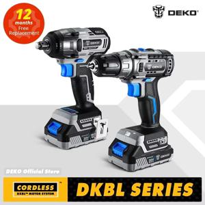 DEKO 20V 브러시리스 렌치 브러시리스 무선 드릴 미니 전기 스크루드라이버 350N.m 임팩트 렌치 홈 DIY용