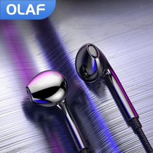 OLAF 3.5mm 유선 헤드폰 인이어 헤드셋 마이크가 있는 유선 이어폰 베이스 스테레오 이어버드 스포츠 인라인 컨트롤(휴대폰용)