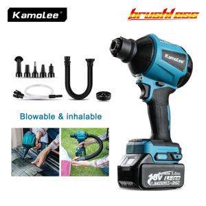 Kamolee 1100W 40500RPM 브러시리스 공기 송풍기 먼지 팽창기 진공 다기능 충전식 송풍기