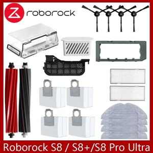 Roborock S8 S8 Pro Ultra S8+ 로봇 진공 예비 부품 메인 사이드 브러시 걸레 천 HEPA 필터 먼지 봉투 액세서리
