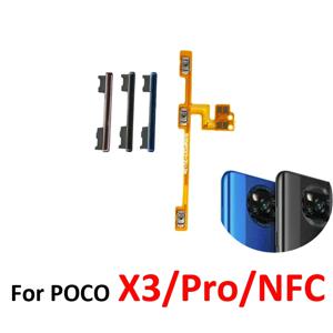 Xiaomi Poco Pocophone X3 NFC X3 Pro 볼륨 버튼 위아래 측면 키 내부 전원 제어 플렉스 케이블 수리 부품