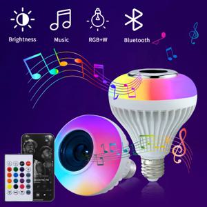 3PCS AC 85-265V E27 LED12W 전구 RGB 멀티 컬러 변경 블루투스 스피커 음악 재생 기능 침실 파티 장식