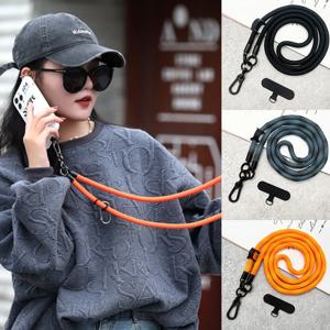1개 유니버설 120CM 크로스바디 랜야드 스트랩 체인 폰 케이스 커버 스포츠 클라이밍 컬러풀 나일론 싱글 코드 로프