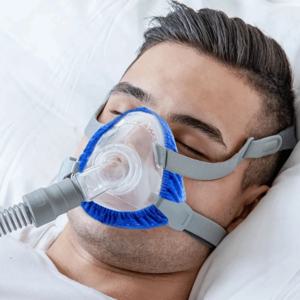 재사용 가능한 CPAP 코 마스크 라이너, 편안하고 통기성 좋은 원단 CPAP 마스크 커버, 부드러운 원사이즈 CPAP 마스크 쿠션