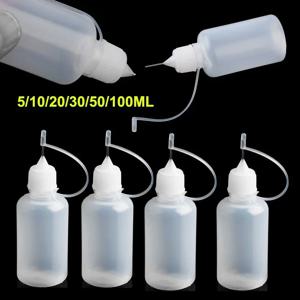 5개/세트 5/10/20/30/50/100ML 니들 팁 글루 애플리케이터 병 (종이 퀼링 DIY 스크랩북킹 페이퍼 크래프트 도구)
