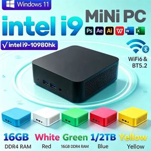 윈도우 11 인텔 i9 미니 PC 10세대 10980HK 16GB DDR4 2048GB SSD WiFi 6 BT5.2 게이밍 미니 호스트 - 소형 고성능 데스크탑