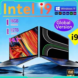 신제품 14.1인치 게이밍 I9 노트북 윈도우 11 인텔 코어 I9-10980HK 16GB 램 1/2TB M.2 SSD 노트북 4K HD 게이밍 노트북 PC