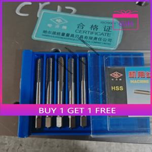 M2×0.4, M2.5×0.45, M3×0.5, M4×0.7, M5×0.8, M6×1, M8×1.25, M10×1.5 표준 나사산 머신 탭 1개 M12*1.75, M14*2