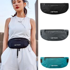 러닝 허리 가방 다기능 보이지 않는 허리 가방 대용량 통기성 패니 팩 휴대폰 파우치 체육관용 방수