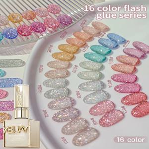 XEIJAYI 1개 15ml 젤 네일 폴리쉬, UV LED 쏙 오프 젤, 세미 퍼머넌트, DIY 살롱 퀄리티 네일 아트 젤 (봄/여름용)