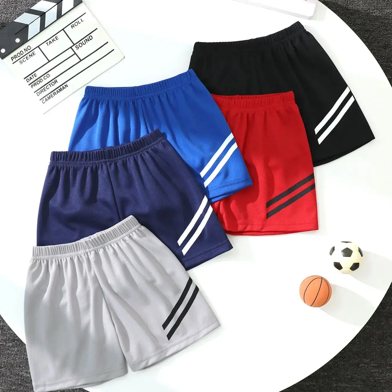 5/1 Pcs 소년 여름 빠른 건조 스포츠 여러 가지 빛깔의 반바지 어린이 레저 조커 패션 편지 해변 바지 소녀 야외