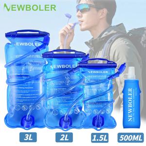 NEWBOLER 하이드레이션 팩 누수 방지 물통 BPA 프리 물 주머니 보관 가방 하이킹 러닝 물통 가방 1.5L 2L 3L
