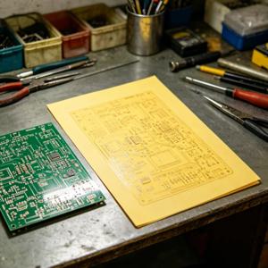 20 시트 A4 PCB 열전사 용지 DIY 전자 회로 기판 프로토타입 제작을 위한 노란색 열 토너 전사 용지