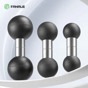 FANAUE 듀얼 볼 마운트 어댑터, 1인치에서 25mm/17mm/20mm로 변환, 램 마운트용 복합 연장 볼, 듀얼 소켓 암 액세서리