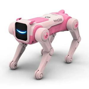 스마트 RC 로봇 개 대화형 전자 애완 동물 AI 음성 터치 감지 생체 공학 걷기 장난감 어린이를위한 교육 선물 소년