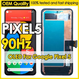 Google Pixel 5 화면 교체 LCD 전화 모바일 디스플레이 터치 디지타이저 어셈블리 수리를위한 OEM 90Hz HDR10 + OLED 도매