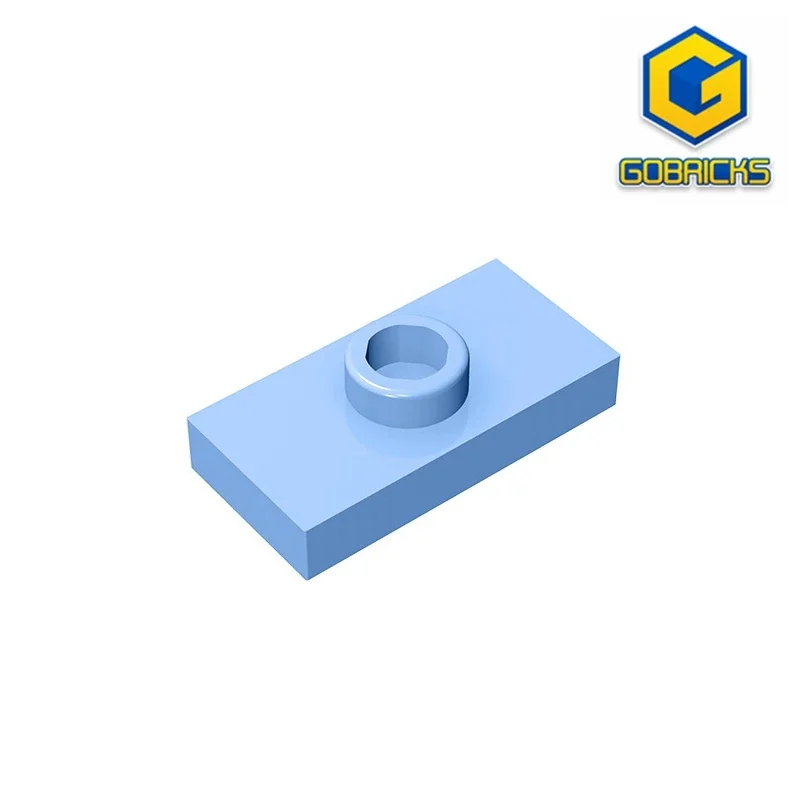 Gobricks GDS-803 플레이트 1X2 W. 1 손잡이 레고 15573 3794 어린이 DIY 교육용 빌딩 블록 기술과 호환 가능