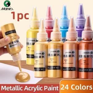 마리의 메탈릭 아크릴 페인트, DIY, 목재, 유리, 도자기, 그림용 진주광택 색소(50ml/1.7fl. 온스)