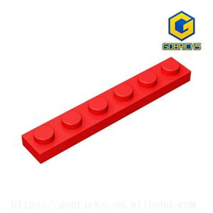 Gobricks GDS-505 플레이트 1x6 레고 3666 어린이 DIY 빌딩 블록 입자 플레이트 DIY와 호환 가능