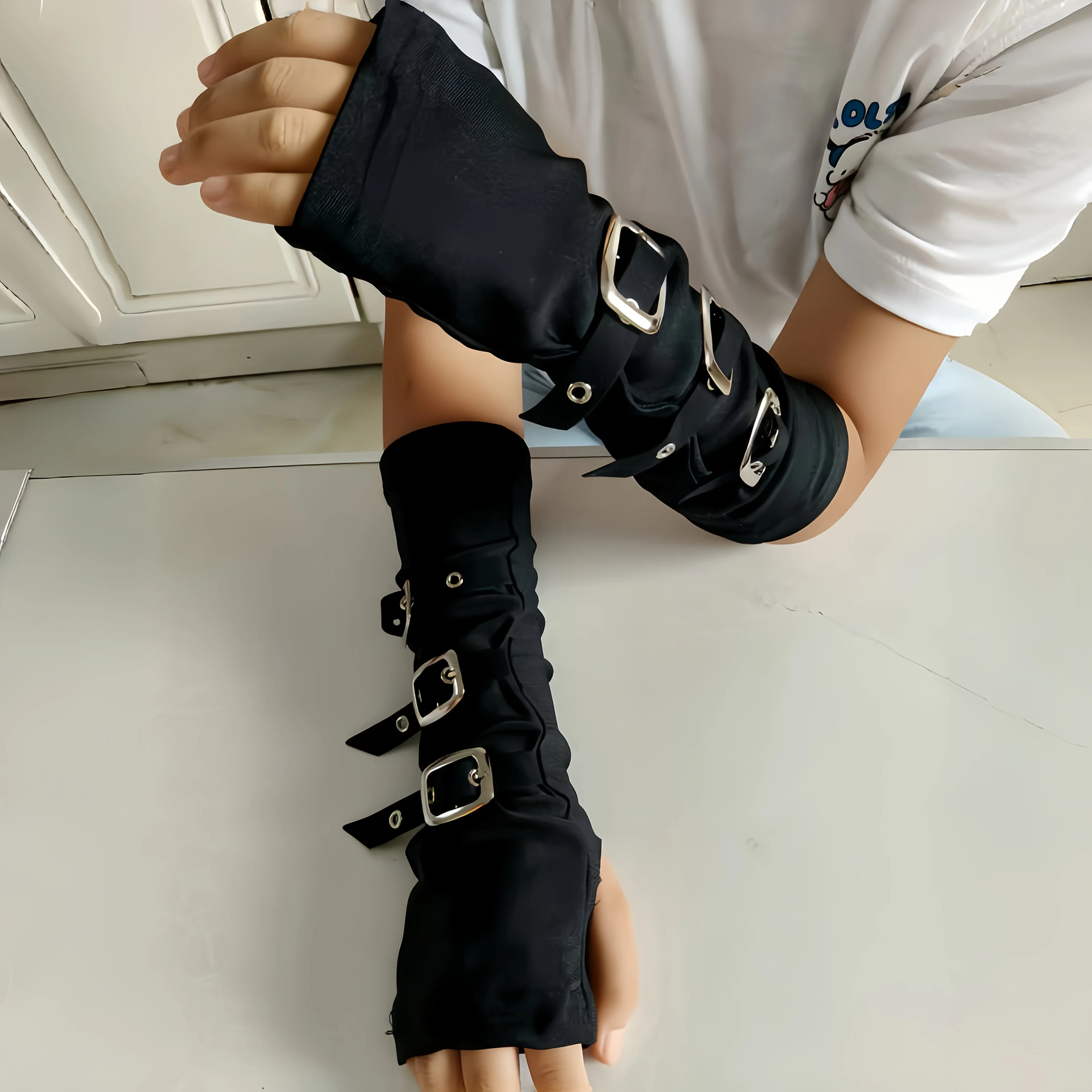 펑크 하라주쿠 스타일 슬리브, 포스트 아포칼립틱 도파민 스트리트웨어 퍼포먼스, 댄스 암레스트