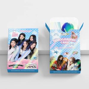 124개 레이저 카드 걸그룹 새 앨범 MAMIHLAPINATAPAI 플래시 카드 스타 스티커 LOMO 카드 응원 선물