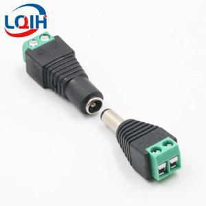DC 터미널 커넥터 2pin DC 전원 어댑터 5.5mm x 2.1/2.5mm 플러그 남성-여성 잭 커넥터 플러그 LED 스트립 CCTV Came
