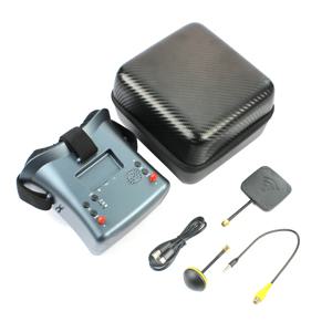 LS-008D 5.8G FPV 고글 4.3인치 DVR 지원 듀얼 안테나 배터리 480*272 헬멧 수신기 고글 RC FPV 레이싱 드론 UAV