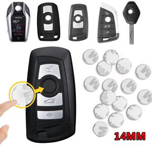 14mm 알루미늄 자동차 리모컨 키 스티커 엠블럼 자동차 액세서리 (BMW, 시트로엥, 토요타, 폭스바겐, 메르세데스-벤츠, 기아, 포드, 아우디, 혼다용)