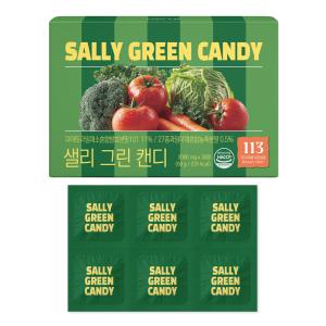 그레이스랩 샐리 그린 캔디 1box 2000mg x 30정 샐러드캔디 113가지 야채와 과일을 한알에