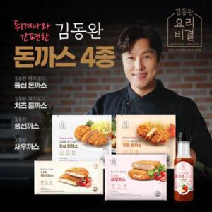 김동완 제주돼지 돈까스 12팩(등심3+치즈3+생선3+새우3+소스1)