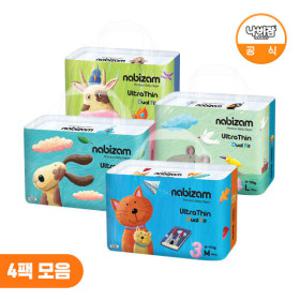 나비잠 기저귀 울트라씬듀얼핏 밴드 4팩 모음