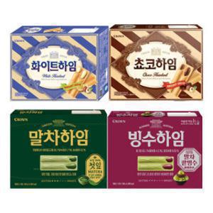 (옵션선택) 크라운제과 하임 3개 골라담기 (화이트/초코/첫잎말차/말차팥빙수)
