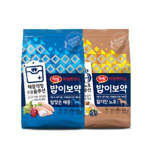 하림펫푸드 밥이보약 DOG 사료3.4kg 2개입 (활기찬노후+알맞은체중)