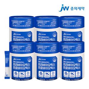 JW중외제약 코어 프리바이오틱스 프로바이오틱스 유산균 6통
