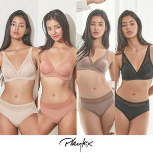 플레이텍스 노와이어 18HOUR 브라팬티 8종 [베이지+오렌지+모카+블랙] PXW4O37383940_T