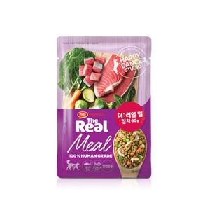 하림펫푸드 더리얼 밀 캣 참치 60g / 고양이 화식 습식사료