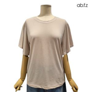[백화점][에이비에프지]소매 포인트 라운드넥 반팔 티셔츠 APZ2HK46F