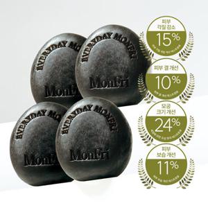 먼프리 [정가36,900원] 대용량 어성초 블랙차콜 모공 축소 미백 미용 비누 티트리 포레스트향 125g 4개입