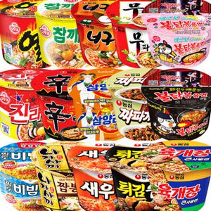 [오뚜기/삼양/농심/팔도] 컵라면 큰컵×18개 신라면 진라면 무배