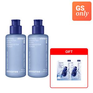 이니스프리 [GS단독] 레티놀 그린티 피디알앤 스킨부스터 토너 170mL 2개+레티놀 피디알엔 앰플 겔 마스크 2매