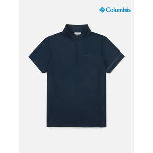 컬럼비아 (여성)(흡습성소재) Meramec Point 하프집업 반팔 티셔츠_C32YLM627464