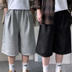 머시따 / 핀턱 와이드 벌룬 버뮤다 트레이닝 밴딩 반바지