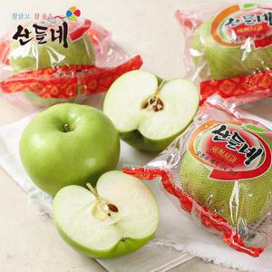 [산들네] 26년 햇 껍질째 먹는 경북 아오리 세척사과 2.5kg 14과내외