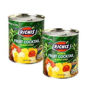 [리치스]동서 후르츠 칵테일 850g X 2개 (원터치) 팥 빙수재료 황채 (12453820)