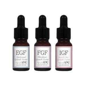맑을담 EGF FGF IGF 1ppm 3종세트 10ml 이지에프 원액 앰플