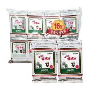 소문난 삼부자 도시락김 4.5g 16입 x 3개