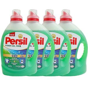 헨켈 퍼실 persil 세탁세제 - 파워젤 2.2L 용기X4개 (일반/드럼겸용) 얼룩제거