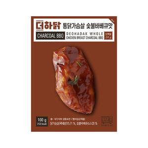 더하닭 통 닭가슴살 숯불바베큐맛 100g20팩