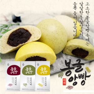 [태백봉글앙빵] 곰취찐빵+옥수수찐빵+옛날찐빵 (각한봉에 10개씩) 총 30개